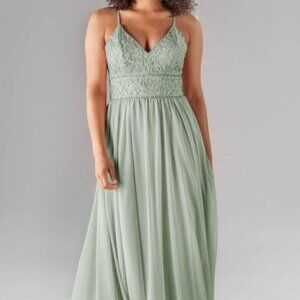 Kennedy Blue Bridesmaid Dress Devin sage green
